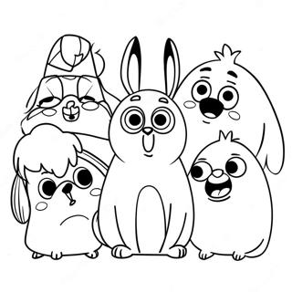 Secret Life Of Pets Coloring Page 34332-27628