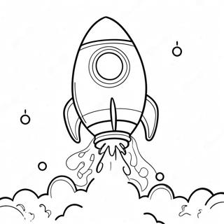 Realistic Rocket Launching Into Space Coloring Page 34342-27635