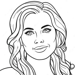 Realistic Celebrity Portrait Coloring Page 34362-43030