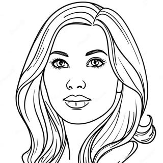 Realistic Celebrity Portrait Coloring Page 34362-43031