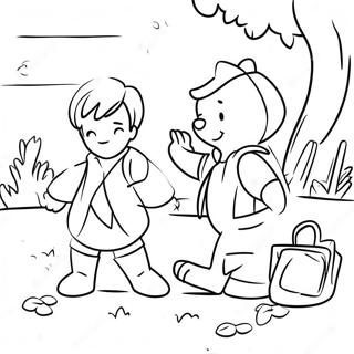 Adventurous Christopher Robin Coloring Page 34383-27671