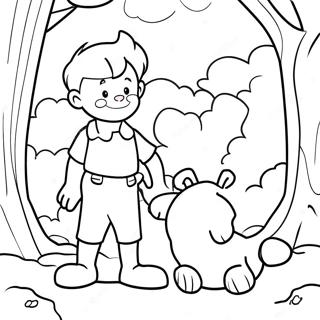 Adventurous Christopher Robin Coloring Page 34383-27672