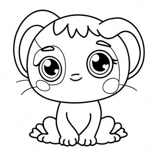 Cute Pupla With Big Eyes Coloring Page 34403-27685