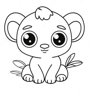 Cute Pupla With Big Eyes Coloring Page 34403-27688