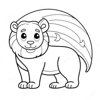 Simple Line Coloring Page Of Animals 34423-27702