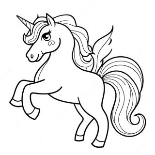 Elegant Unicorn Coloring Page 34432-27710