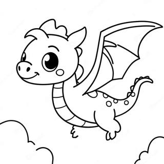 Mythical Creatures Kawaii Cute Dragon Coloring Pages