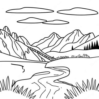 Montana Landscape Coloring Page 34472-27738