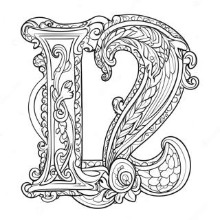 Letter L Coloring Page 3451-2850