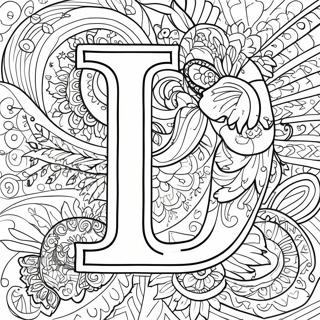 Lively Letter L Coloring Page 3452-2855