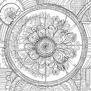 Intricate Spiroglyphics Patterns Coloring Page 34573-27821