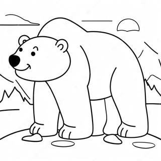 Cute Polar Bear Coloring Pages