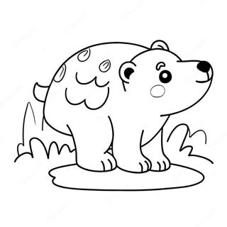 Cute Polar Bear Coloring Page 34602-27842