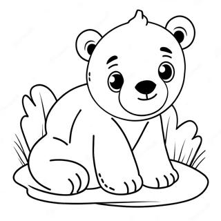 Cute Polar Bear Coloring Page 34602-27843