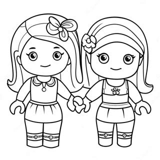 Lego Friends Coloring Page 3461-2858