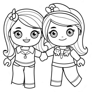 Lego Friends Coloring Page 3461-2859