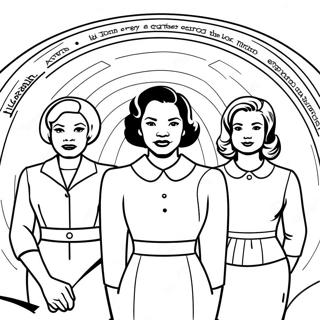 Hidden Figures Coloring Pages