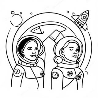 Hidden Figures In Space Coloring Page 34623-27861