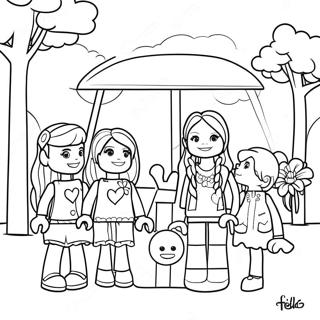 Lego Friends Heartlake City Coloring Page 3462-2862