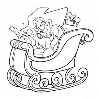 Santa S Sleigh Coloring Page 34652-27886