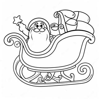 Santa S Sleigh Coloring Page 34652-27888