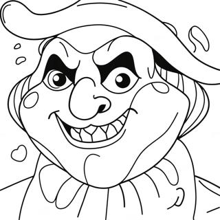 Scary Clown Coloring Pages