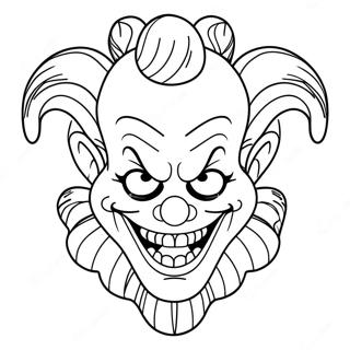 Scary Clown Coloring Page 34662-27896