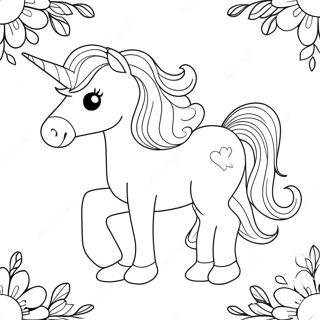 Easter Unicorn Coloring Pages