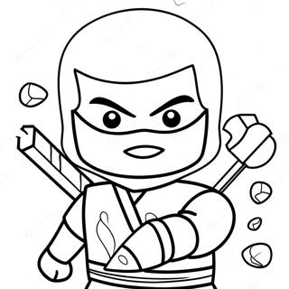 Zane Ninjago Coloring Pages