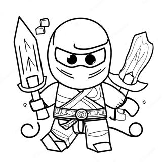 Zane Ninjago With Ice Powers Coloring Page 34683-27908