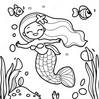 Ariel Underwater Adventure Coloring Page 34693-27914