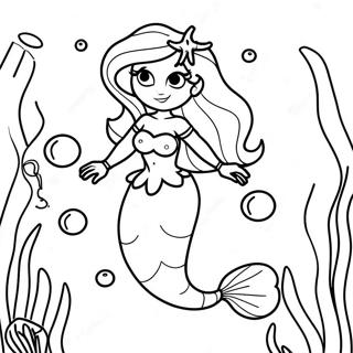 Ariel Underwater Adventure Coloring Page 34693-27916