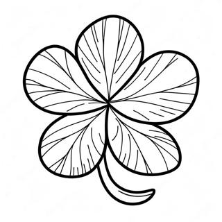 Lucky Four Leaf Clover Coloring Page 34743-27955