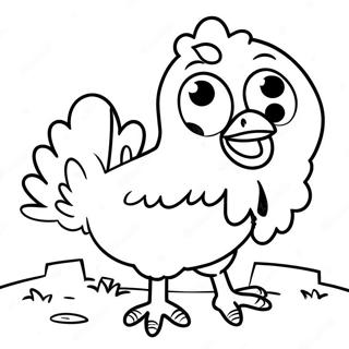 Funny Chicken Run Characters Coloring Page 34763-27966