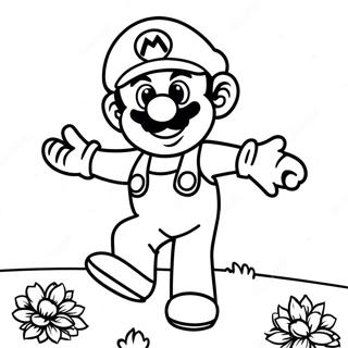 Mario Soccer Coloring Page 34772-27974