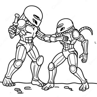 Alien Vs Predator Coloring Pages