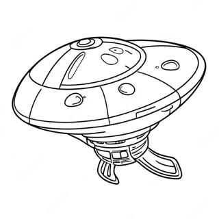 Alien Spaceship Coloring Page 34803-28000