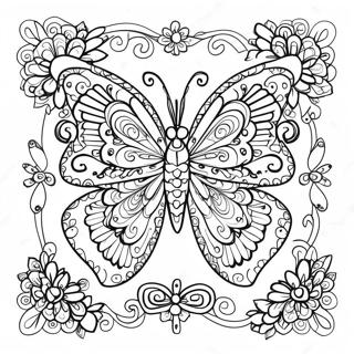 Butterfly For Adults Coloring Pages