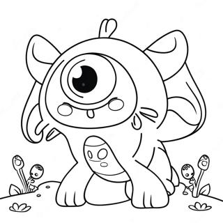 Henry Hugglemonster Coloring Page 34852-28040