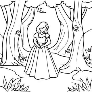 Enchanting Taylor Swift Evermore Forest Scene Coloring Page 34863-28055