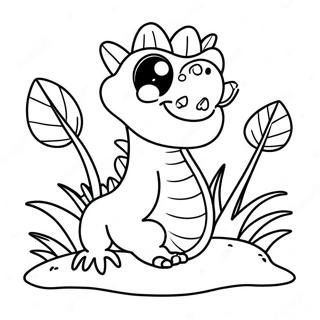 Cute Venus Fly Trap Coloring Page 34883-28066