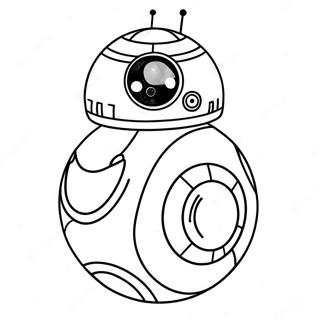 Cute Bb8 With A Happy Face Coloring Page 34893-28073