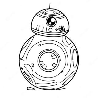 Cute Bb8 With A Happy Face Coloring Page 34893-28075