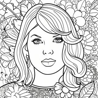 Taylor Swift Reputation Album Cover Coloring Page 3491-2882