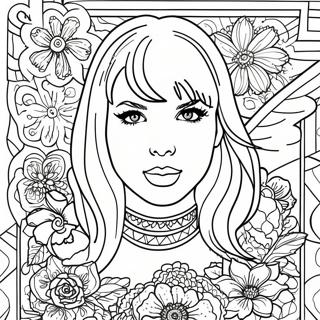 Taylor Swift Reputation Album Cover Coloring Page 3491-2883