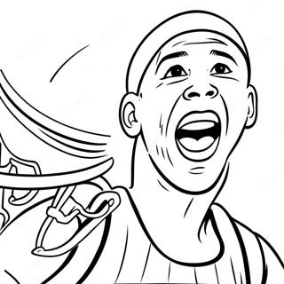 New York Knicks Basketball Player Dunking Coloring Page 34953-28118