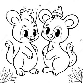 Colorful Duo Abc Animals Coloring Page 34963-28129