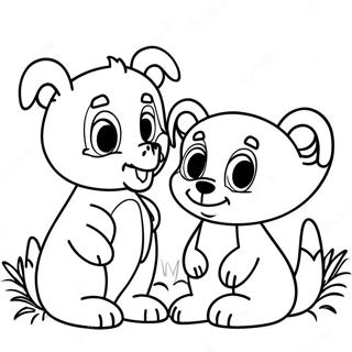 Colorful Duo Abc Animals Coloring Page 34963-28132