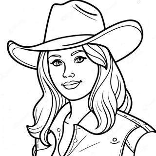 Country Girl Coloring Pages