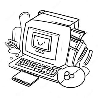 Safe Internet Practices Coloring Page 34983-28152